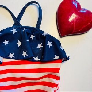 Old Navy Baby Girl American Swimsuit Sz 12-18 mths